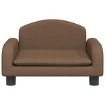 vidaXL Canapé pour enfants marron 50x40x30 cm tissu