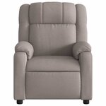 vidaXL Fauteuil de massage inclinable Taupe Tissu