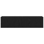 vidaXL Meuble TV chêne noir 120x30x30 5 cm bois d'ingénierie