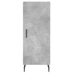 vidaXL Buffet haut Gris béton 34 5x34x180 cm Bois d'ingénierie