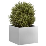 vidaXL Jardinière 40x40x30 cm acier galvanisé