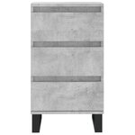 vidaXL Buffet gris béton 40x35x70 cm bois d'ingénierie