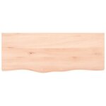 vidaXL Étagère murale 100x40x(2-4) cm bois de chêne massif non traité
