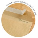 Boite de 500 Pochette Adhéclair 162x229 Kraft Mille raies 90g CLAIREFONTAINE