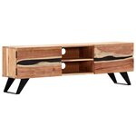 vidaXL Meuble TV 140x30x45 cm Bois d'acacia massif