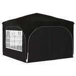 vidaXL Tente de fête pop-up 290 x 290 x 245 cm Noir