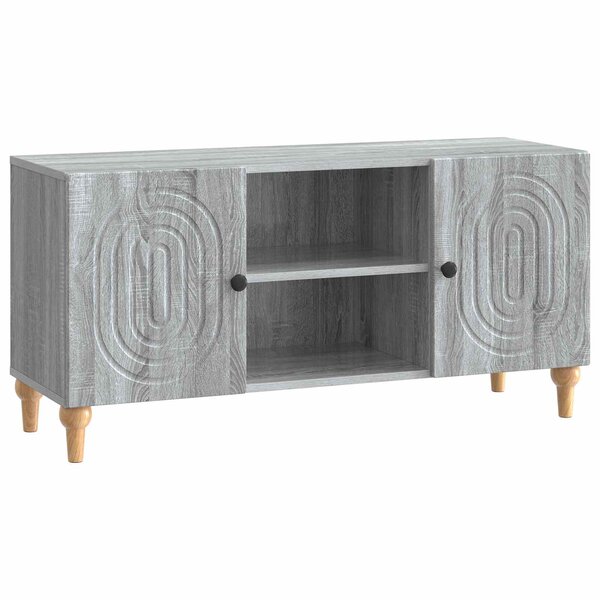 vidaXL Meuble TV Sonoma gris 102 x 34 5 x 50 cm Bois d'ingénierie