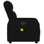 vidaXL Fauteuil de massage inclinable Noir Tissu