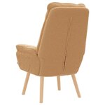 vidaXL Fauteuil relaxant Beige 69 x 74 x 93 cm tissu