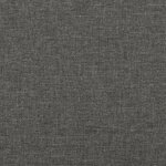 vidaXL Sommier à lattes de lit avec matelas Gris foncé 120x200cm Tissu