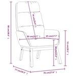 vidaXL Chaise de relaxation Taupe Tissu