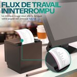 ACROPAQ 10 Rouleaux de Caisse 80x80x12mm- Thermique 92 2 m-Terminaux de paiement- 10 Bobines TPE- Sans BPA- Dimension Universelle