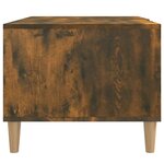 vidaXL Table basse chêne fumé 89 5x50x40 cm bois d'ingénierie