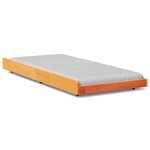 vidaXL Cadre de lit Marron 90 x 200 cm Bois de pin massif