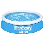 Bestway piscine gonflable fast set rond 183x51 cm bleu