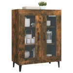 vidaXL Buffet chêne fumé 69 5x34x90 cm bois d'ingénierie