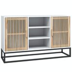 vidaXL Buffet blanc 105x30x65 cm bois d'ingénierie