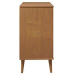 vidaXL Commode MOLDE Marron 80x40x80 cm Bois de pin solide
