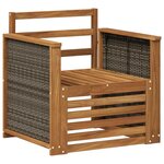 vidaXL Sofa de milieu extérieur Naturel