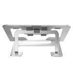 Newstar support pliable d'ordinateur portable 10"-17" argenté