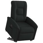 vidaXL Fauteuil inclinable noir tissu