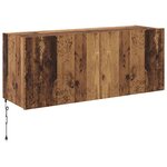 vidaXL Meuble TV mural Bois Ancien 100 x 35 x 41 cm Bois d'ingénierie