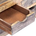 vidaXL Table basse Gris 100x50x30 cm Bois massif