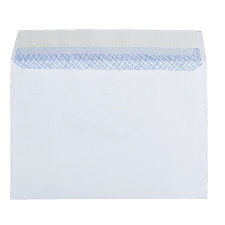 Enveloppe papier blanc 80g - format 114 x162mm sans fenêtre avec