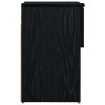 vidaXL Armoire de lit 2 Pièces Chêne noir 29 x 31 5 x 49 cm