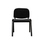 Q-connect chaise empilable - Max. supporte 100kg - 91x49x44cm - Noir