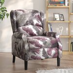 vidaXL Fauteuil inclinable Motif à fleurs Tissu