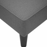 vidaXL Fauteuil long avec accoudoir droit gris foncé tissu