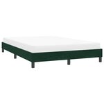 vidaXL Cadre de lit sans matelas vert foncé 160x210 cm velours