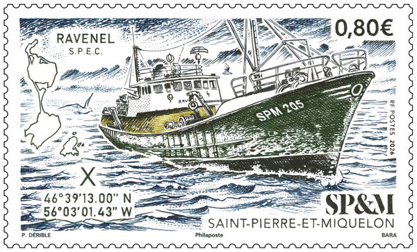 Timbre Saint Pierre et Miquelon - Le Ravenel