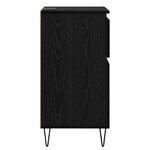 vidaXL Buffet avec tiroir Chêne noir 35 x 40 x 70 cm Bois d'ingénierie