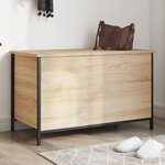 vidaXL Banc de rangement chêne sonoma 80x42 5x50 cm bois d'ingénierie