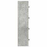 vidaXL Bibliothèque gris béton 40x24x102 cm bois d'ingénierie