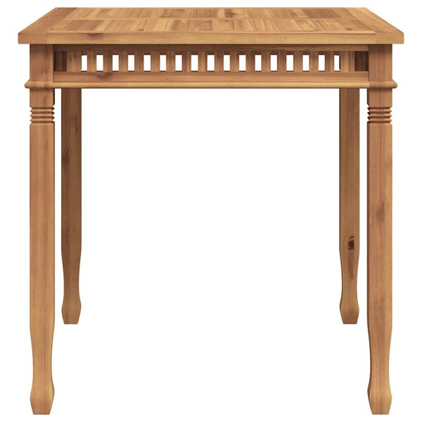 vidaXL Table à dîner de jardin 80x80x80 cm Bois de teck solide