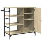 vidaXL Chariot de cuisine chêne sonoma bois d'ingénierie