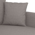 vidaXL Canapé à 2 places Taupe 120 cm Tissu