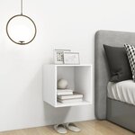 vidaXL Armoire murale Blanc 37x37x37 cm Aggloméré