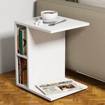 Homemania table basse ceylin 45x35x57 5 cm blanc