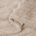 vidaXL Couvertures à jeter 6 Pièces Beige 150 x 130 cm Toison