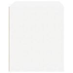 vidaXL Table de chevet Blanc brillant 50x39x47 cm