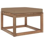 Vidaxl salon palette de jardin 4pièces avec coussins bois de pin imprégné