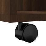 vidaXL Armoire roulante Chêne marron 60x35x75 cm Bois d'ingénierie