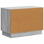 vidaXL Cabinet de chevet avec tiroir Sonoma gris 62 x 34 5 x 44 5 cm