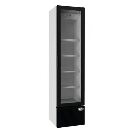 Armoire réfrigérée positive à boissons 1 porte vitrée - 225 l - afi collin lucy - r600a - 1450vitrée x497x1881mm