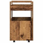 vidaXL Chariot de cuisine Bois ancien 60 x 45 x 80 cm