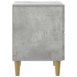vidaXL Cabinet de chevet avec tiroir Gris béton 43 x 34 5 x 48 cm